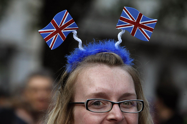 Royal fans from far and wide descend on London