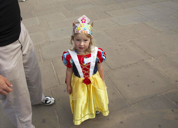 Royal fans from far and wide descend on London