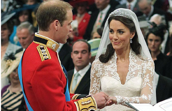William, Kate exchange rings