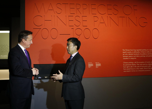 UK prime minister gets a taste of China