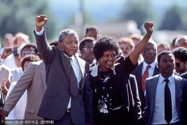 In photos: Mandela released from prison