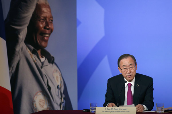 UN chief to attend Mandela's memorial service