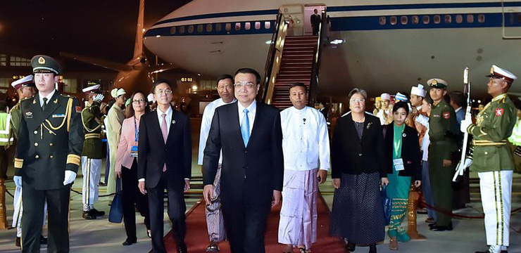 Premier arrives for Asian meetings