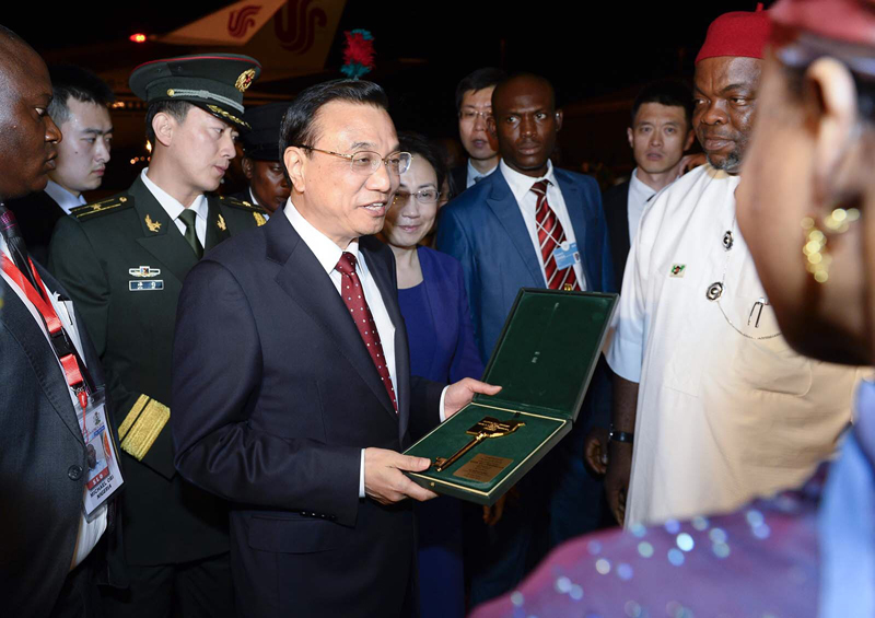 Chinese premier arrives in Nigeria for visit