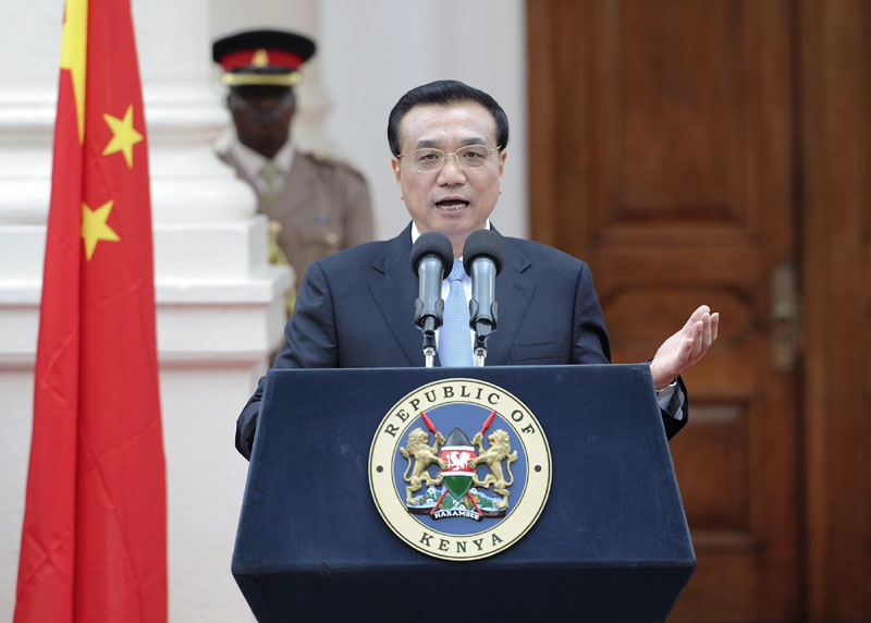 China seeks to balance trade: premier says in Kenya