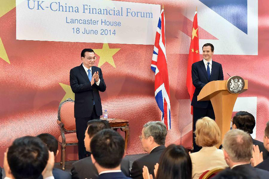 China-Britain economic bond growing closer: Premier Li