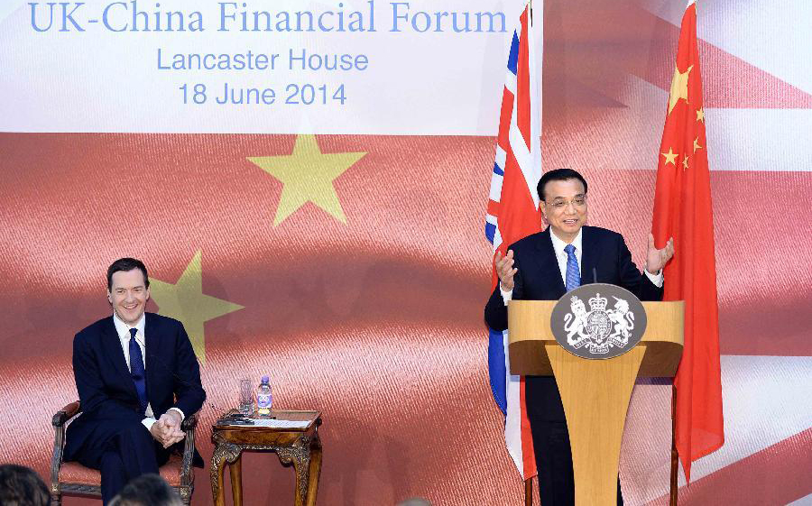 China-Britain economic bond growing closer: Premier Li