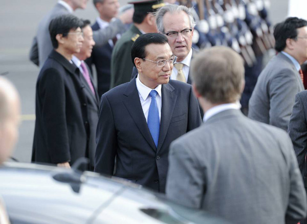 Li arrives in Germany, first leg of Europe trip