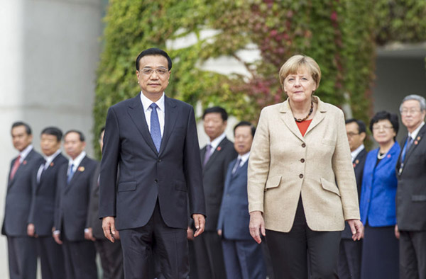 Chinese Premier meets German leaders