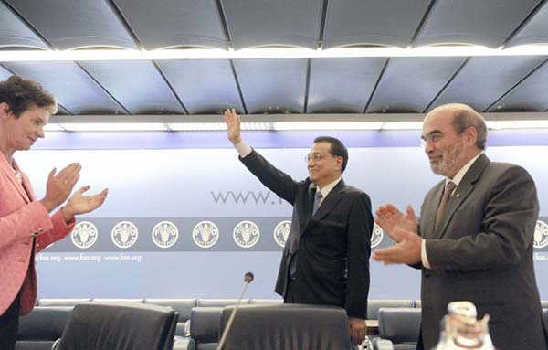 China to donate $50m to FAO