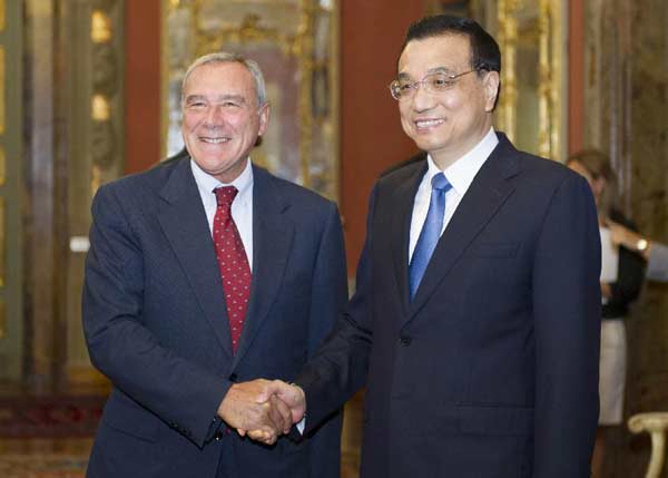 Premier Li pledges stronger parliamentary exchanges with Italy