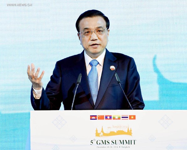 Li attends opening ceremony of GMS Economic Cooperation