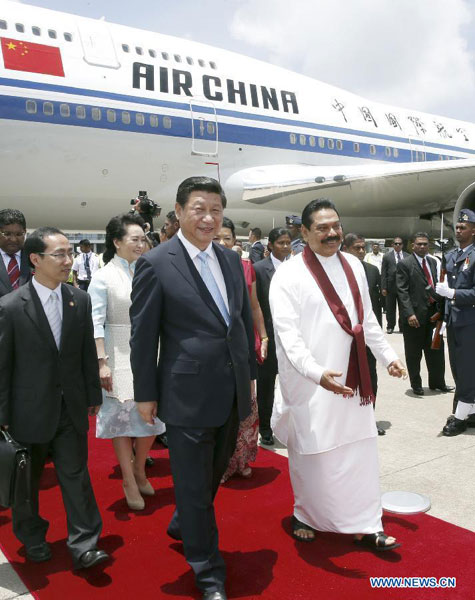 Xi says China regards Sri Lanka as all-weather friend
