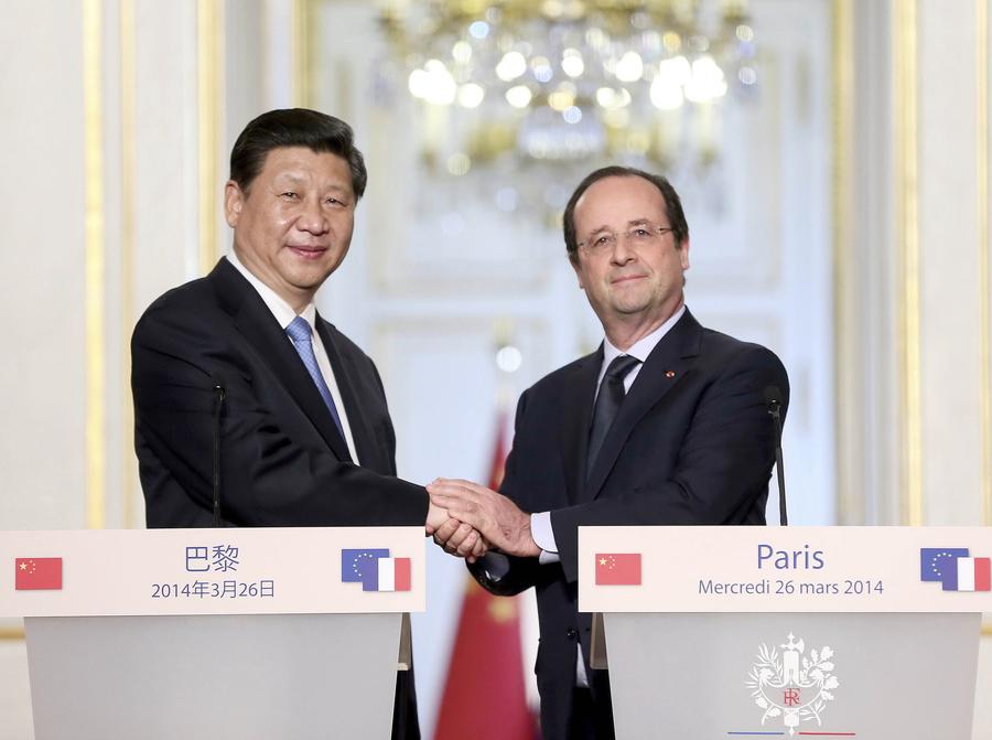 China, France vow to strengthen dialogue, promote co-op