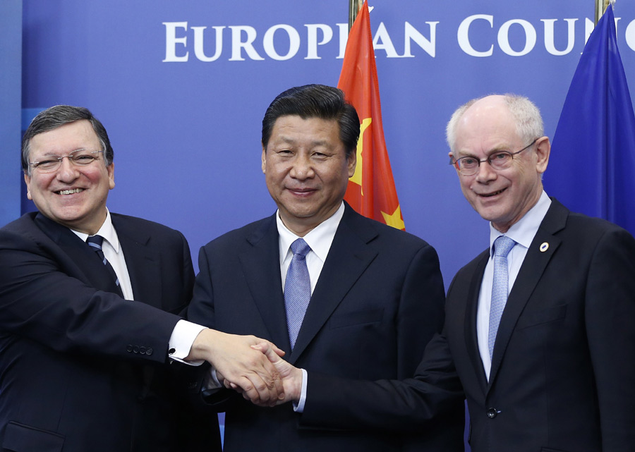 President Xi visits European Union's headquarters