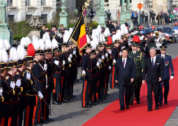 Xi's visit highlights partnership with Belgium, EU