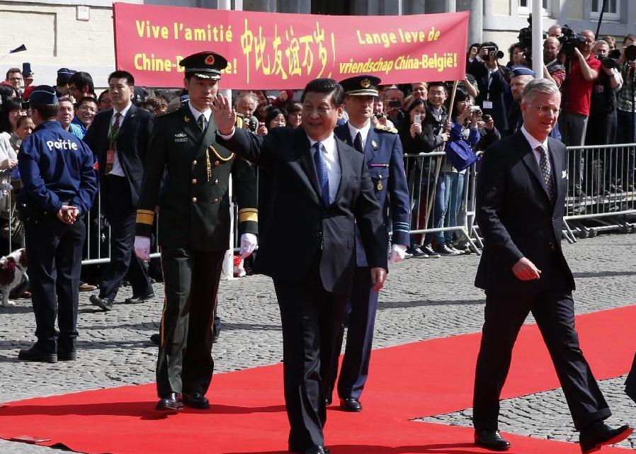 Xi bids farewell to Belgium, wraps up trip to Europe