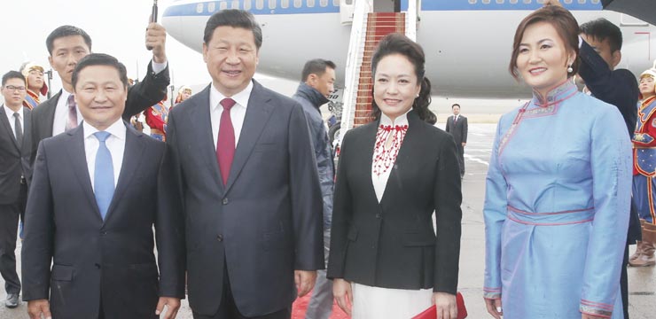 Chinese president arrives in Mongolia for state visit