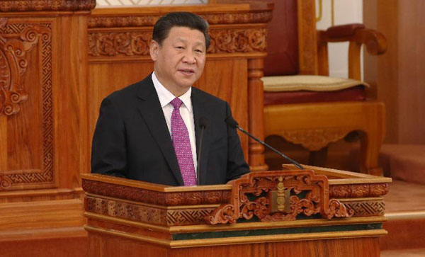 President Xi welcomes Mongolia to 'board China's train of development'