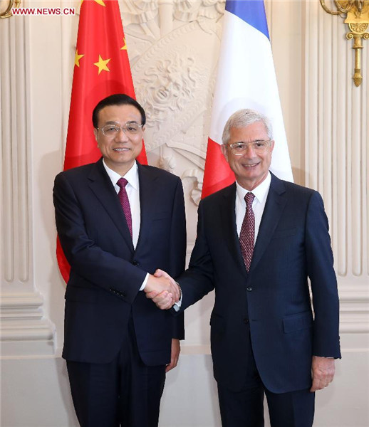 Li calls for closer parliamentary exchanges with France