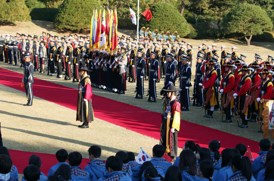 South Korean President welcomes Premier Li Keqiang