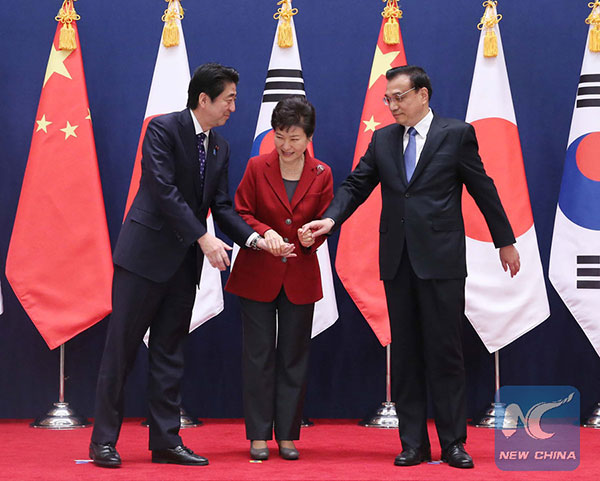 China, ROK, Japan work for peace, cooperation in Northeast Asia