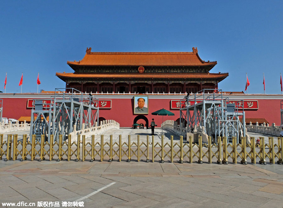Blue sky beautifies Beijing ahead of V-Day Parade