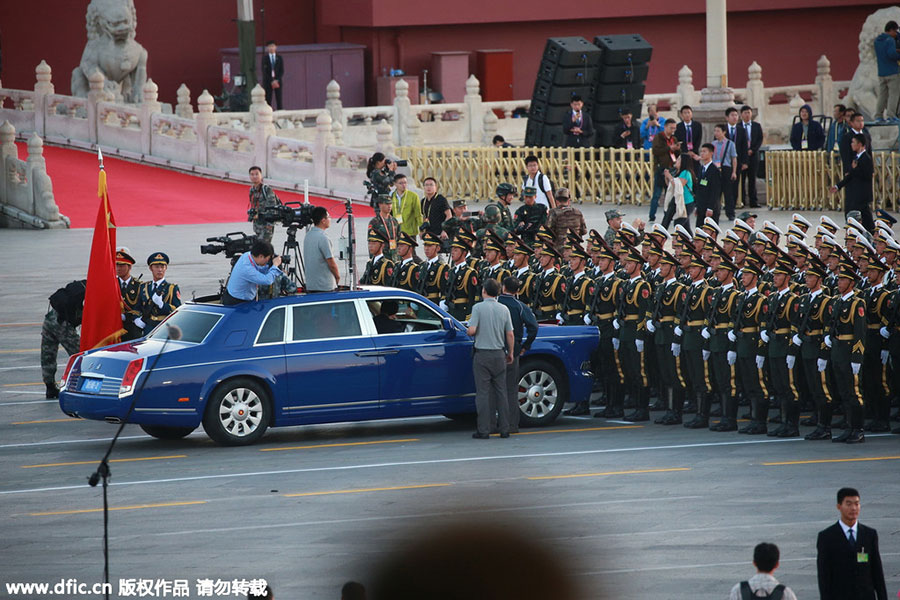 Final preparations before the parade in Beijing