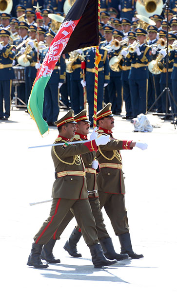 Foreign troops marching in unity in Beijing parade