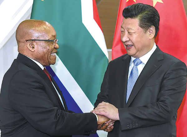 China, S. Africa to work closely
