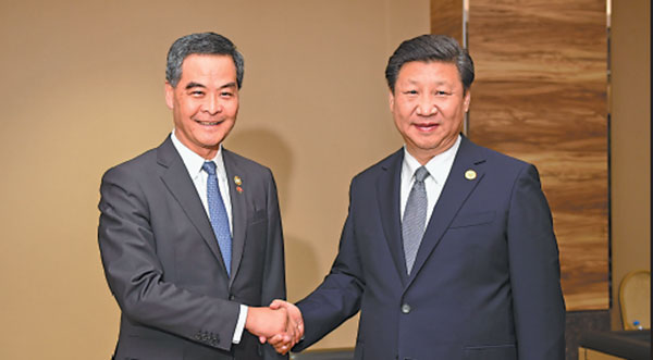 SAR chief executive wins support from Xi