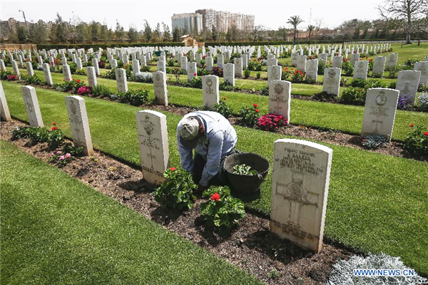World War II memorial cemetery in Cairo