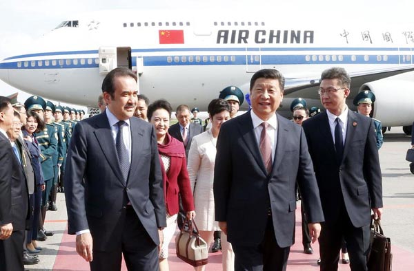 Chinese president arrives in Astana for Kazakhstan visit