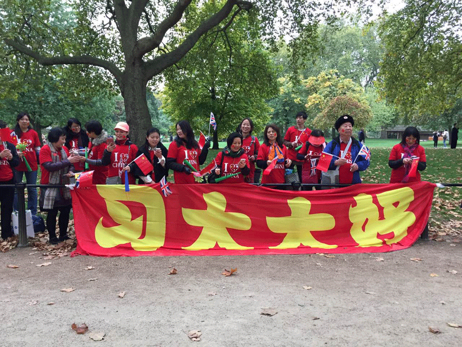 London's Chinese community welcomes Xi