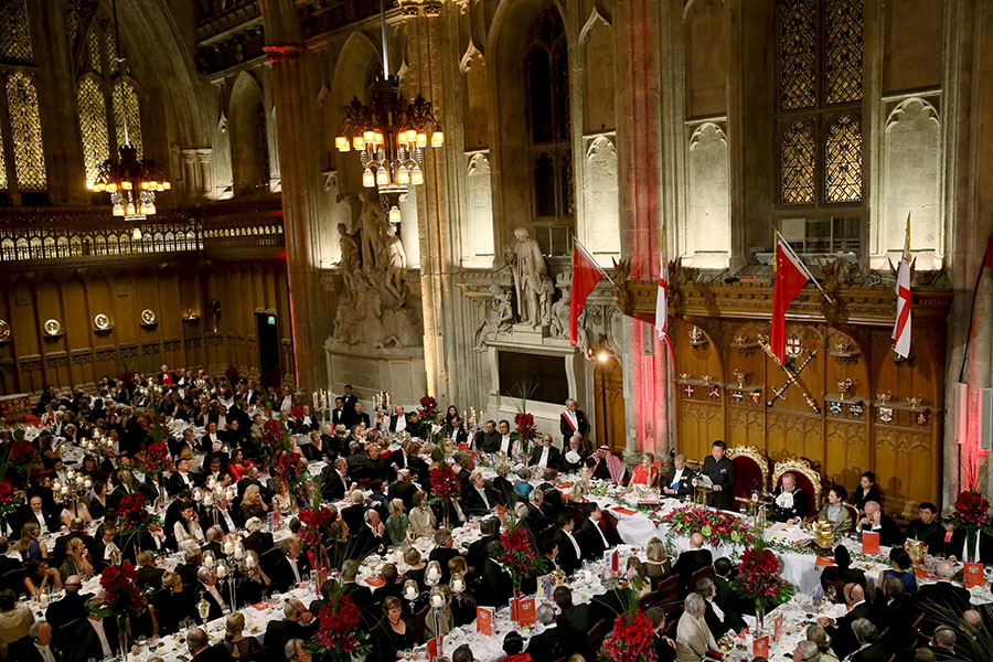 Guildhall banquet raises toast to President Xi, first lady Peng
