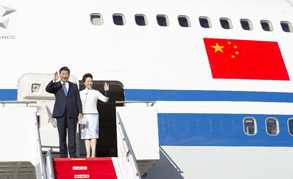 Xi arrives in Seattle, kicks off landmark state visit to US