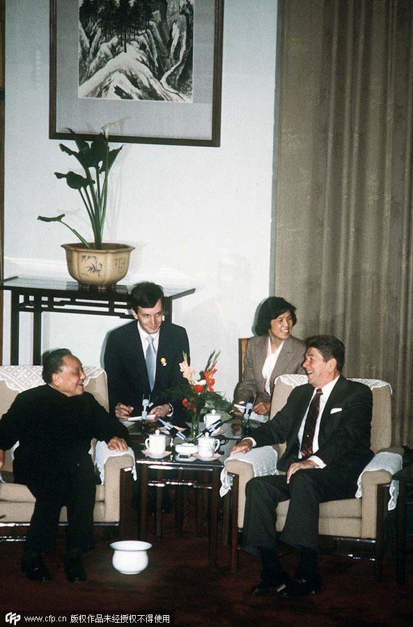 Historical photos of Chinese, American leaders' meets