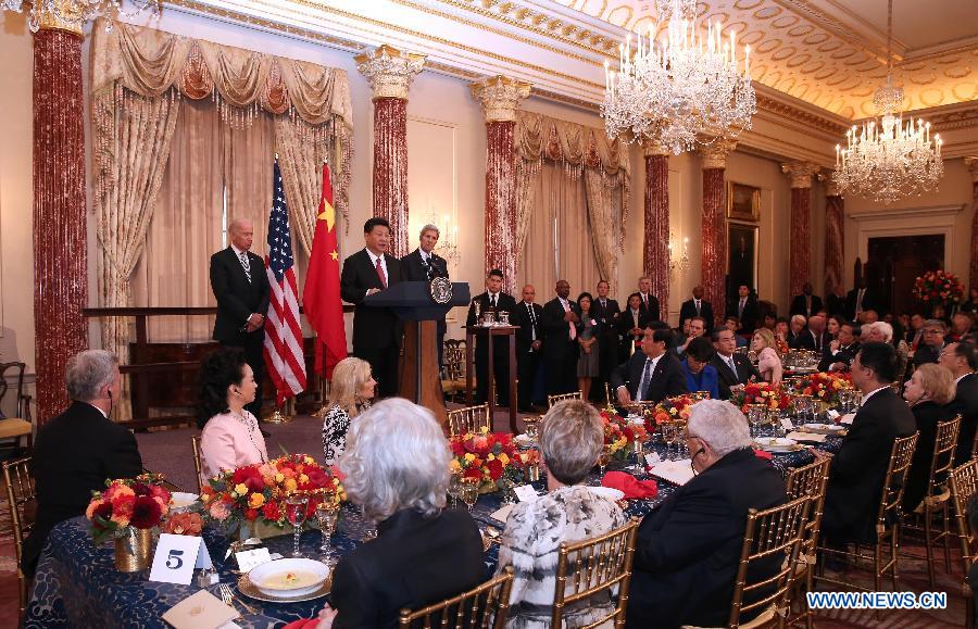 In pictures: Chinese President's visit in US on Sept 25