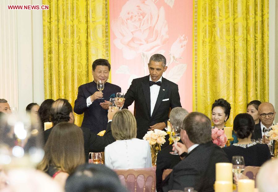 In pictures: Chinese President's visit in US on Sept 25