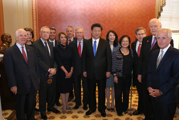 Chinese president meets US Congress leaders