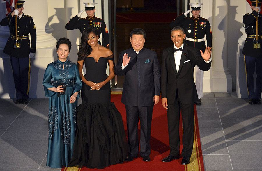 White House hosts state dinner for President Xi, First Lady Peng