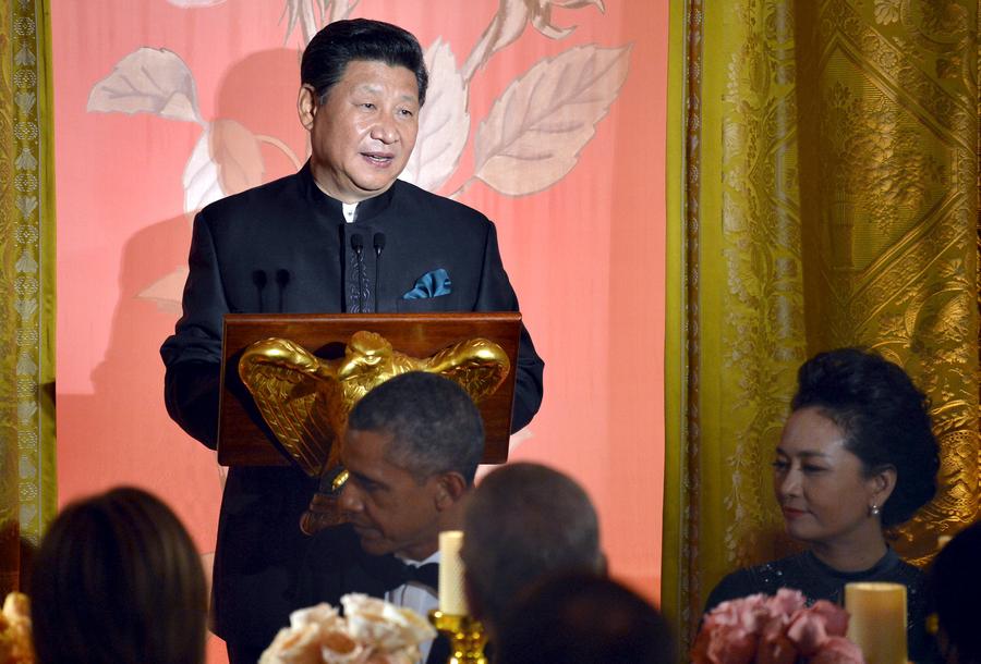 White House hosts state dinner for President Xi, First Lady Peng