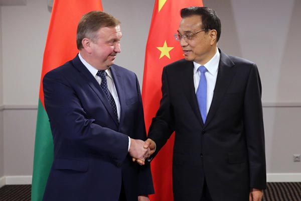 Premier Li eyes closer ties with Belarus