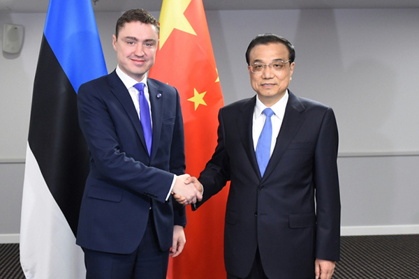 Premier Li eyes new vitality injected in China-Estonia relations