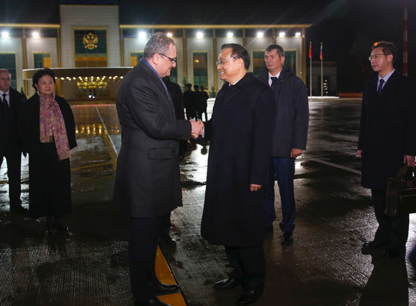 Chinese premier back home after Eurasian visit