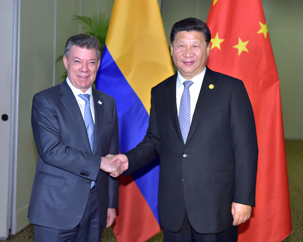 Xi says China supports Colombia's peace process