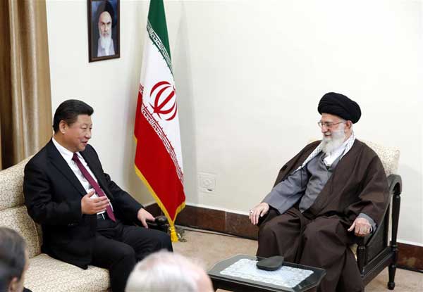 Chinese president meets Iran's Supreme Leader Khamenei