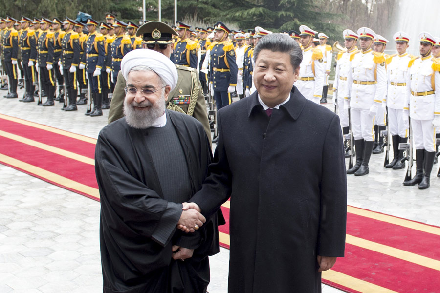 Chinese President Xi Jinping's red carpet welcome in Iran