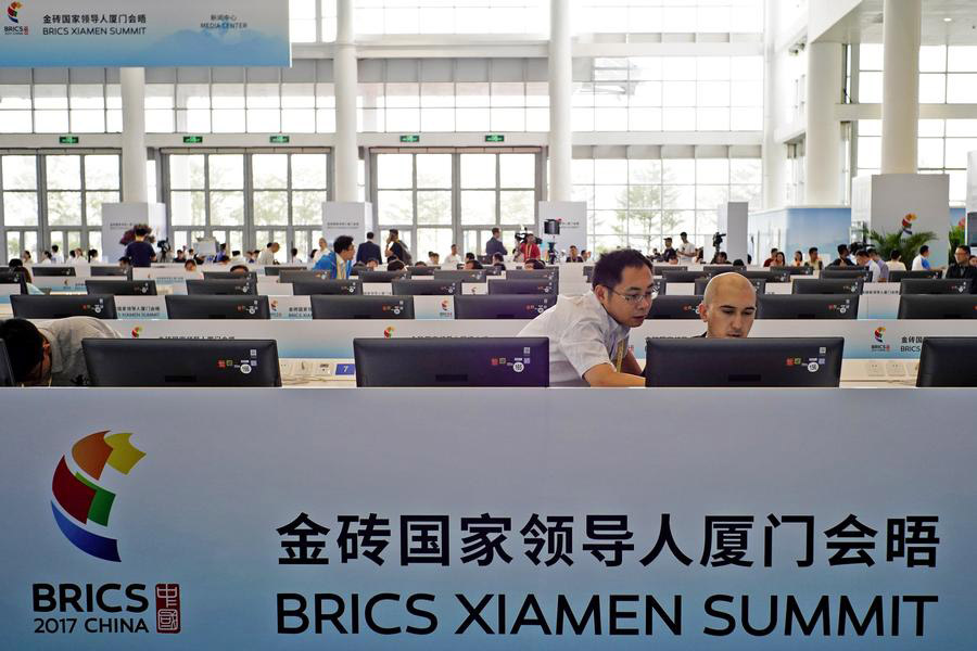 Media center for 2017 BRICS Summit put into operation