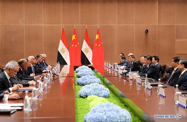 China to advance comprehensive strategic partnership with Egypt